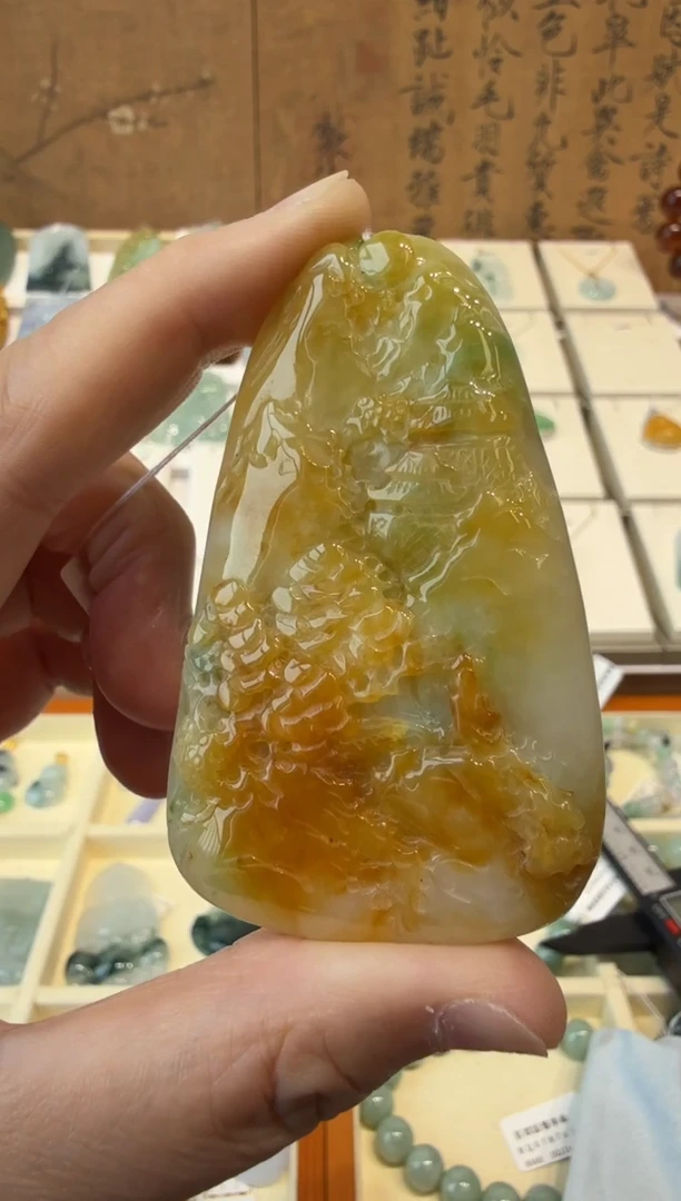 翡翠把件未镶嵌A货翡翠多样性孤品