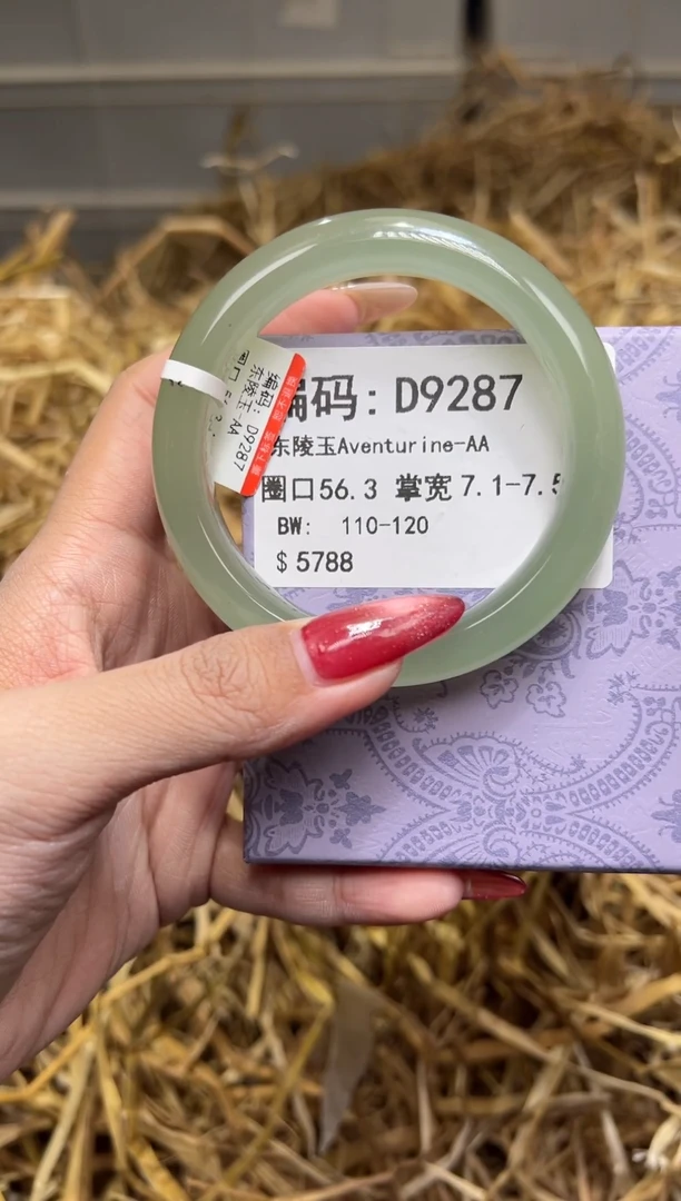 未镶嵌手镯石英质玉D9287