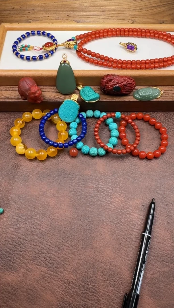 未镶嵌配饰配饰南红玛瑙踏***～手串手串