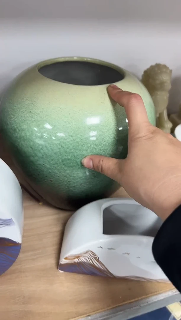 【闪购商品】悦美素笺淡墨花瓶【矮】