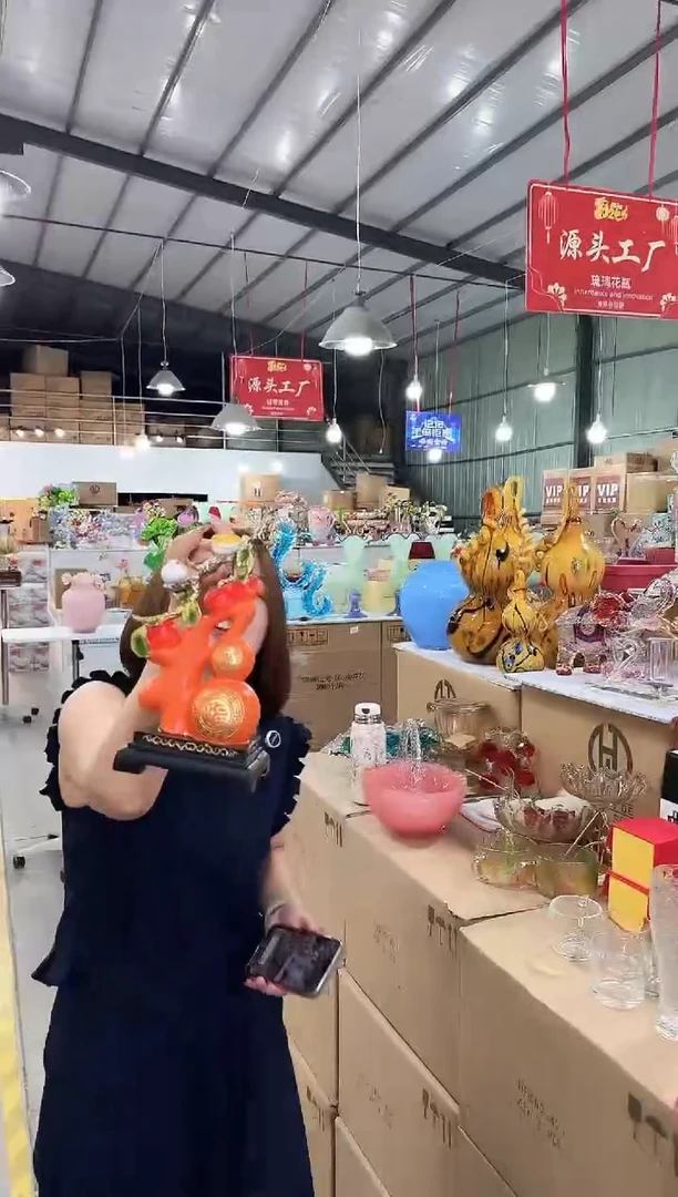 琉璃手工艺品优选花瓶花器G-早3