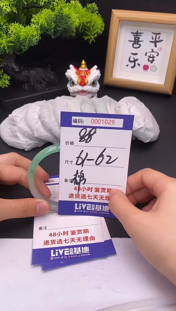 未镶嵌手镯翡翠0001029