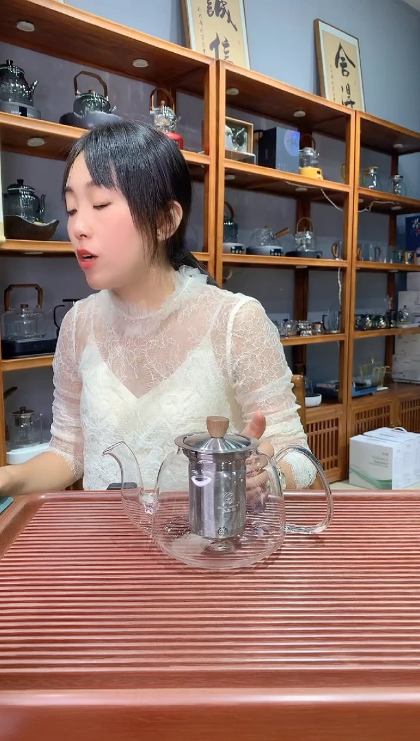 水晶玻璃无盖款鑫凤祥1000壶