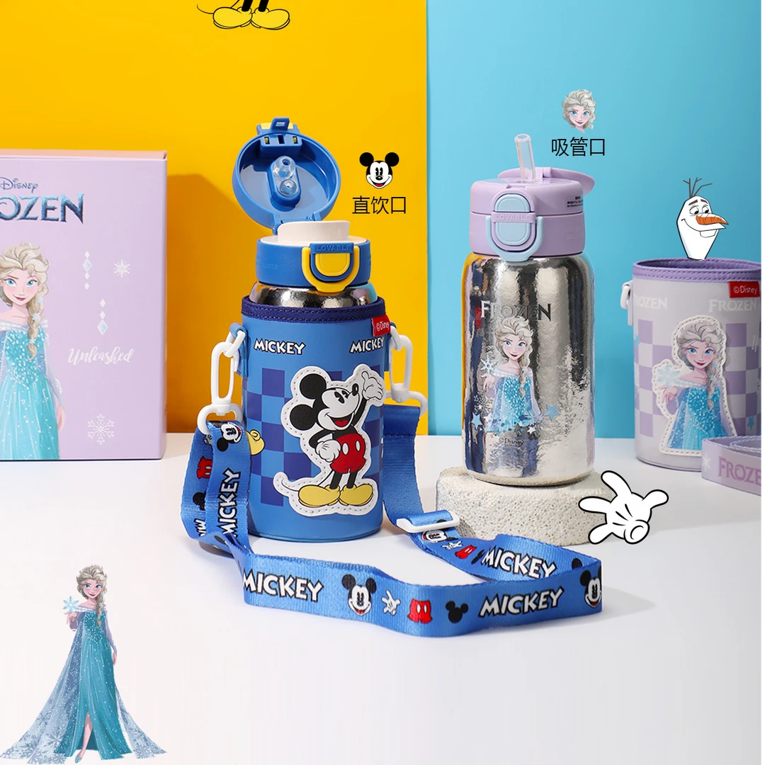 迪士尼正版授权儿童钛杯内外纯钛保温杯纯钛儿童艾莎钛杯D小学生