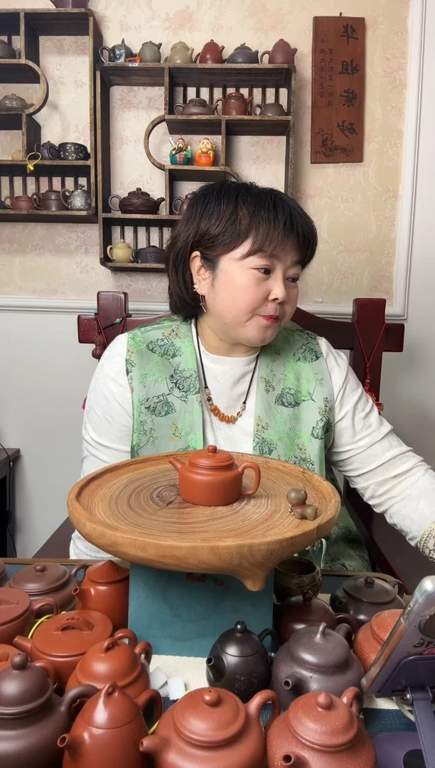 茶壶紫砂李*叔朱泥 德钟 100CC