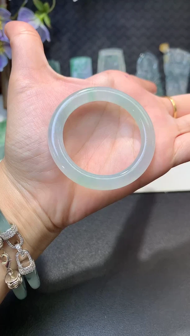 未镶嵌定制翡翠毛货38*7.1*5.8