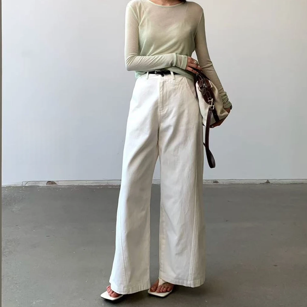 【香姐推荐】【90667】春季时尚新款直筒休闲裤宽松百搭阔腿长裤