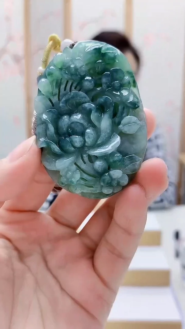 未镶嵌定制翡翠5160lr-毛货挂件37