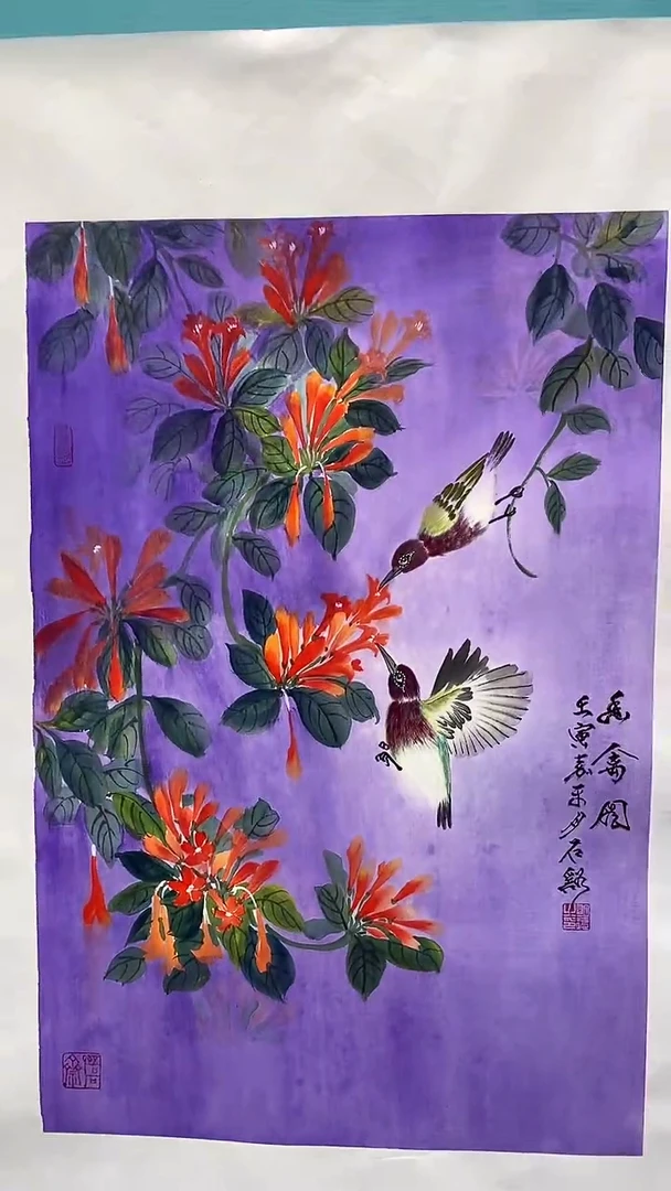 国画画都展厅明德老师国画作品4