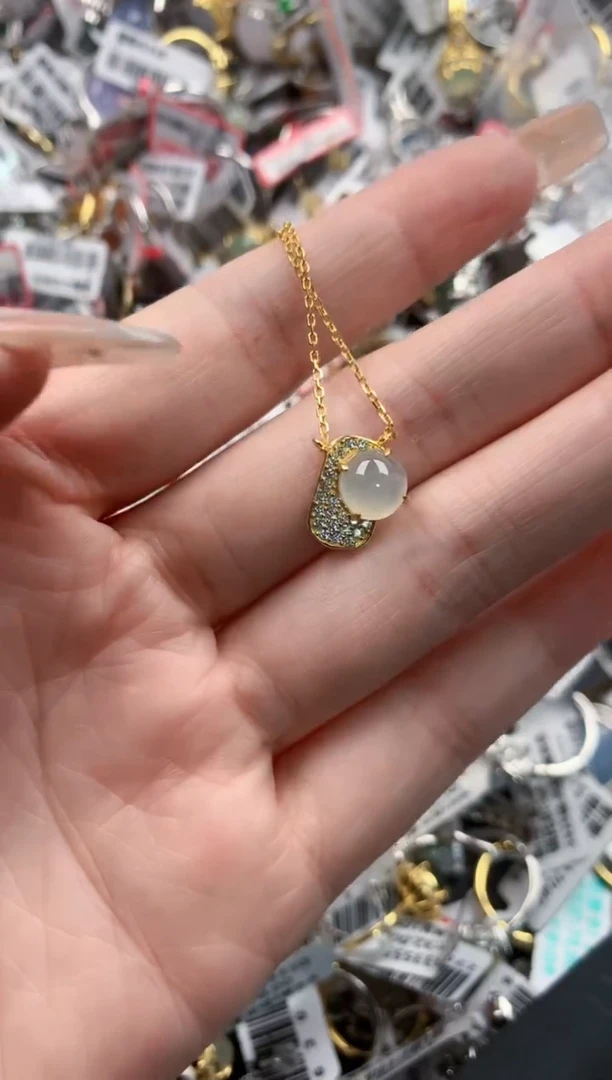 银S925镶嵌戒指翡翠141414----9