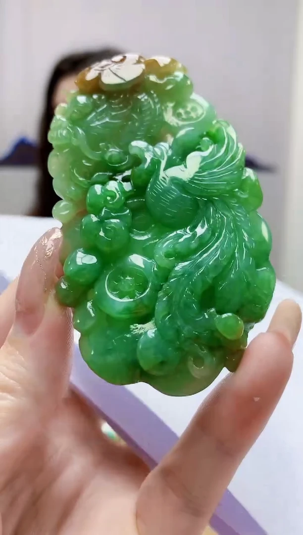 未镶嵌定制翡翠4829jw-毛货挂件30