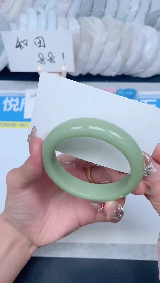 石英质玉手镯未镶嵌A309-55.5