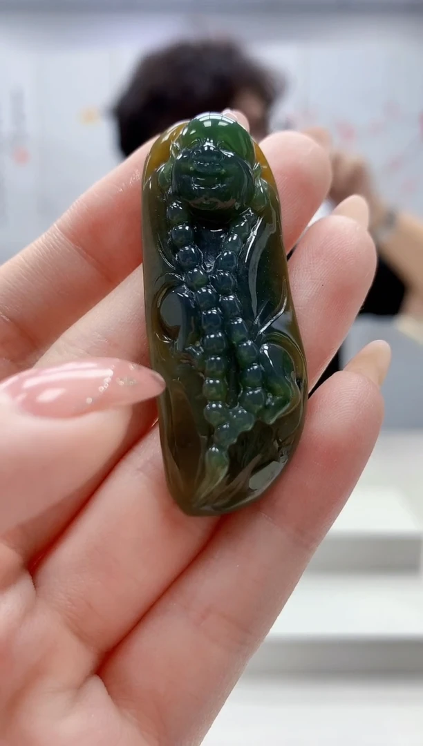 未镶嵌定制翡翠4688jw-毛货挂件30