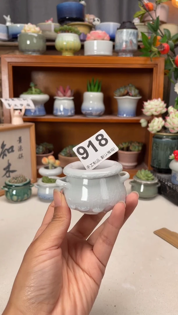 瓷片918知木小芳花盆