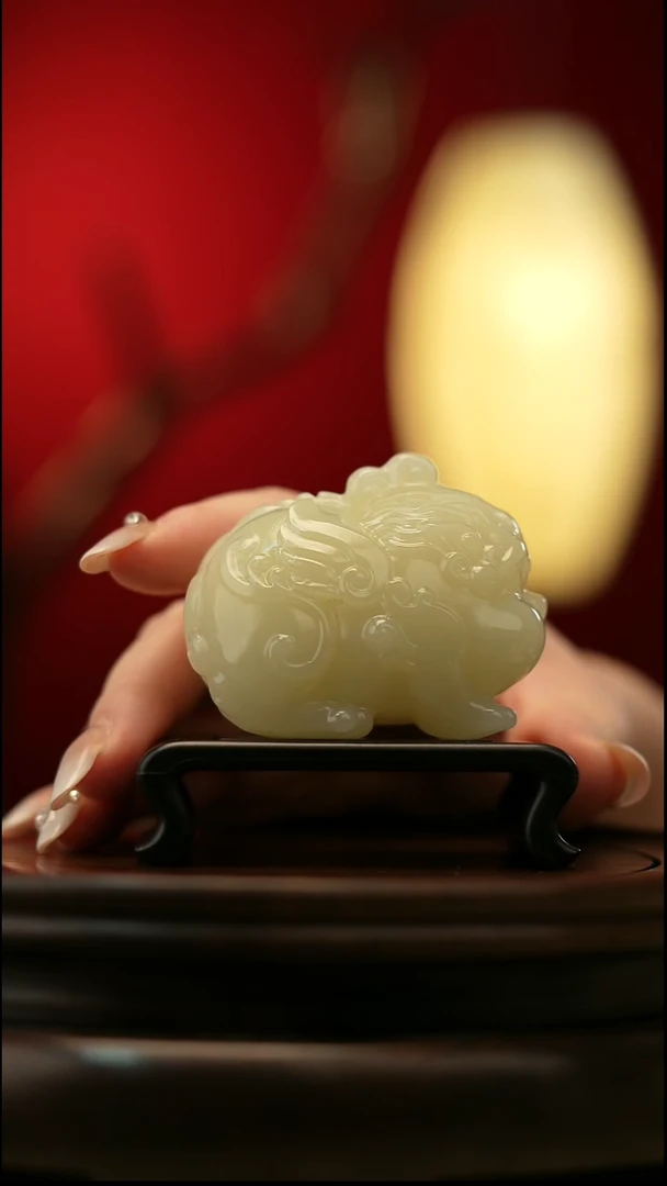 玉【招财貔貅】天然玉石摆件