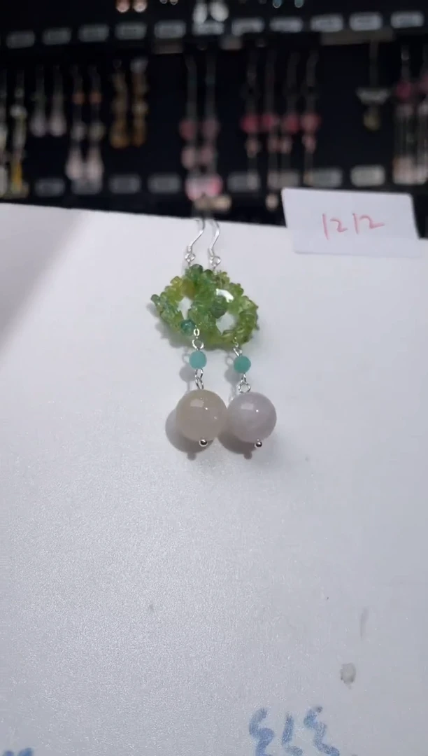 【闪购商品】紫晶耳饰银S925镶嵌喜欢拍