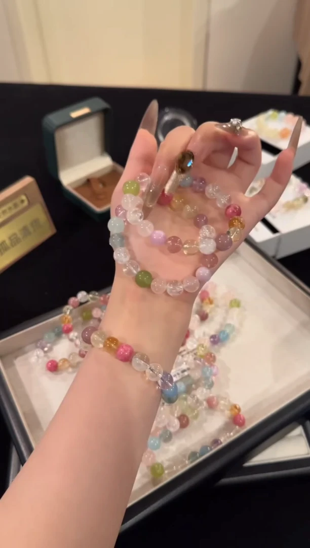 水晶手链合金莫奈花园x1848