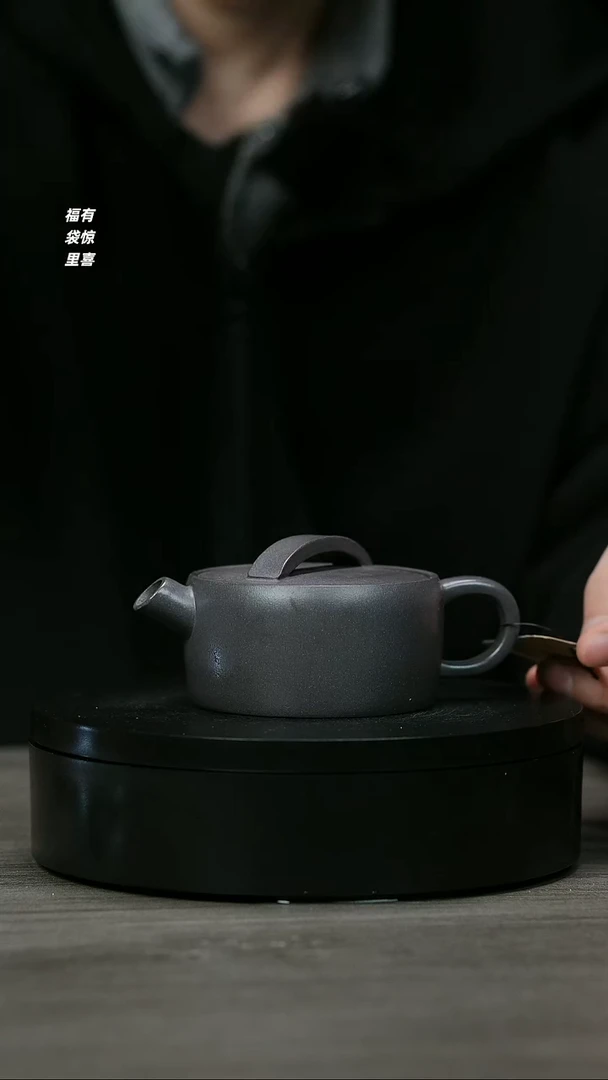 【闪购商品】紫砂茶壶H1228李文美天青气象汉瓦