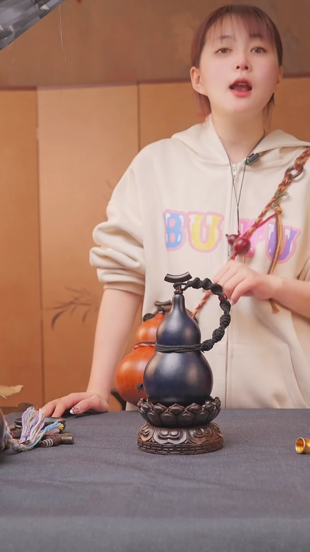 1230号链接精品大漆葫芦现货现发[一物一拍]不包含莲花底座