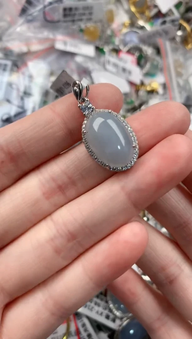 银S925镶嵌戒指翡翠3333----5