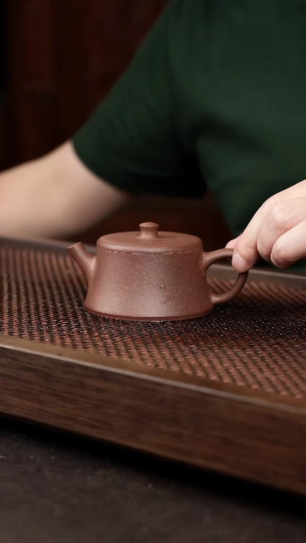 茶壶紫砂老紫泥云柱