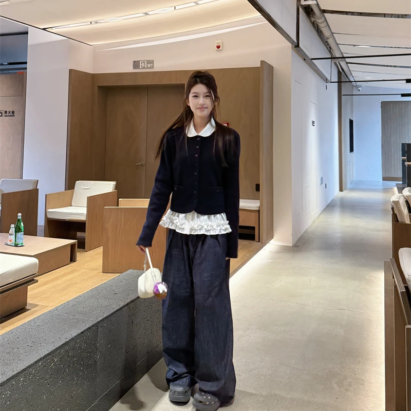 【OPENING自制】百搭小香圆领针织长袖外套