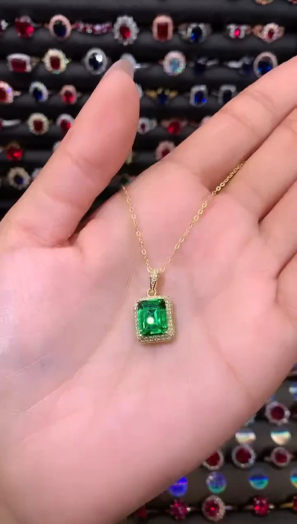 【闪购商品】透辉石吊坠银S925镶嵌1