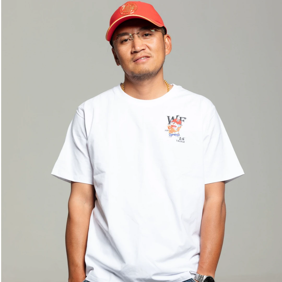 2025款五福T恤黑色白色户外休闲春夏宽松印花透气上衣百搭时尚