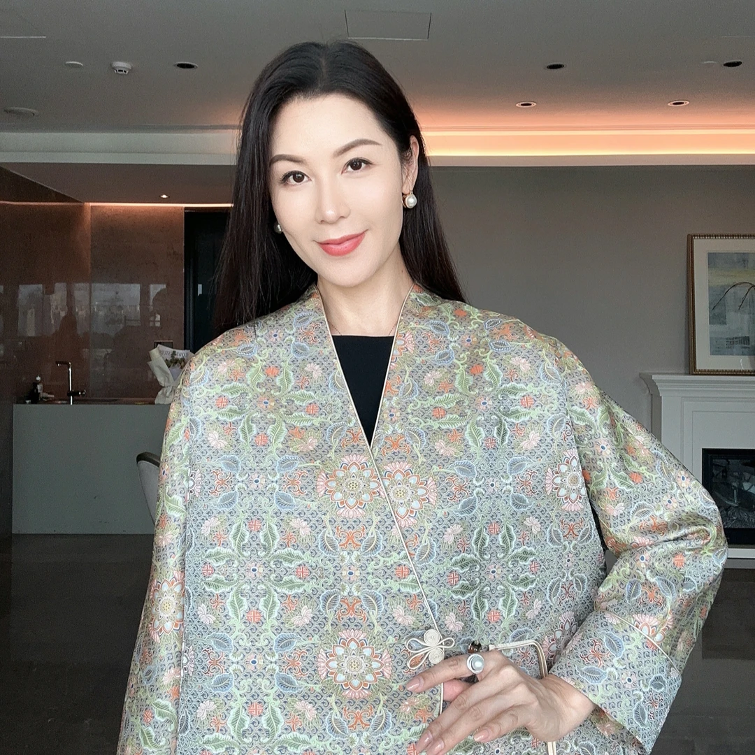 【上久楷彩鳞宝相花】五重纬高端宋锦外套CD2167583
