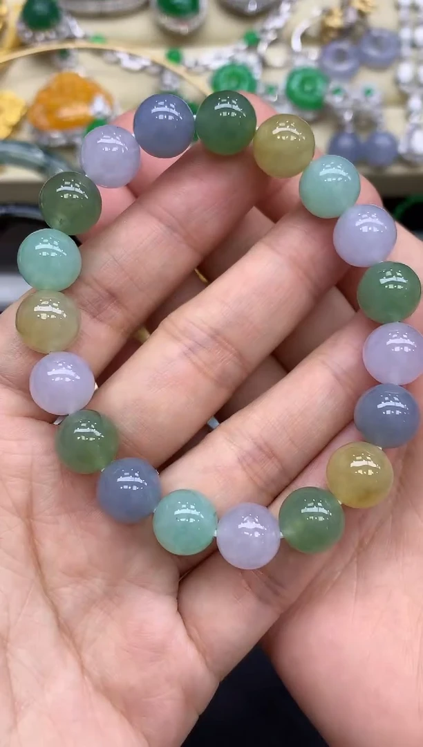 未镶嵌手串翡翠381-中国好珍宝