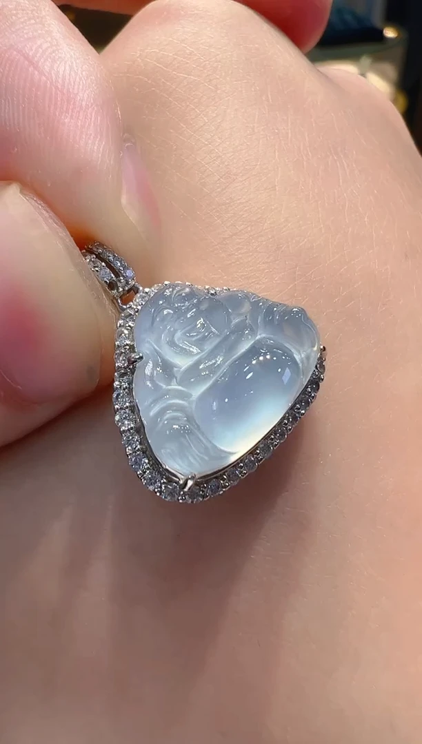 翡翠银S925镶嵌吊坠(不含链)多样性发其一