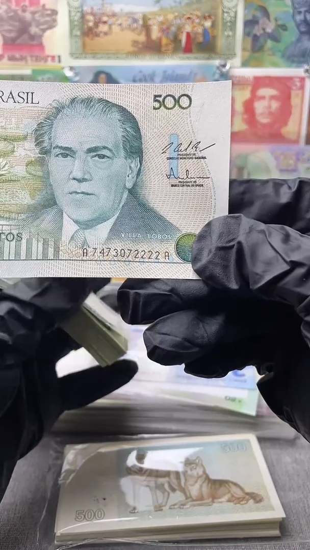 纸币丹**翼巴西500尾2222