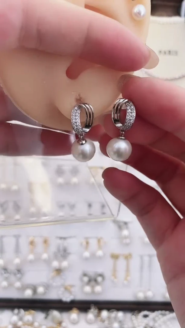 合金耳饰淡水珍珠45圆珠默认微瑕