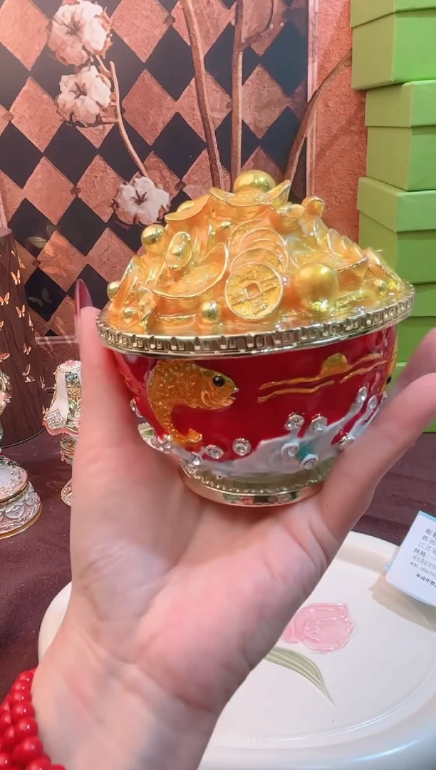 聚宝盆大摆件首饰盒