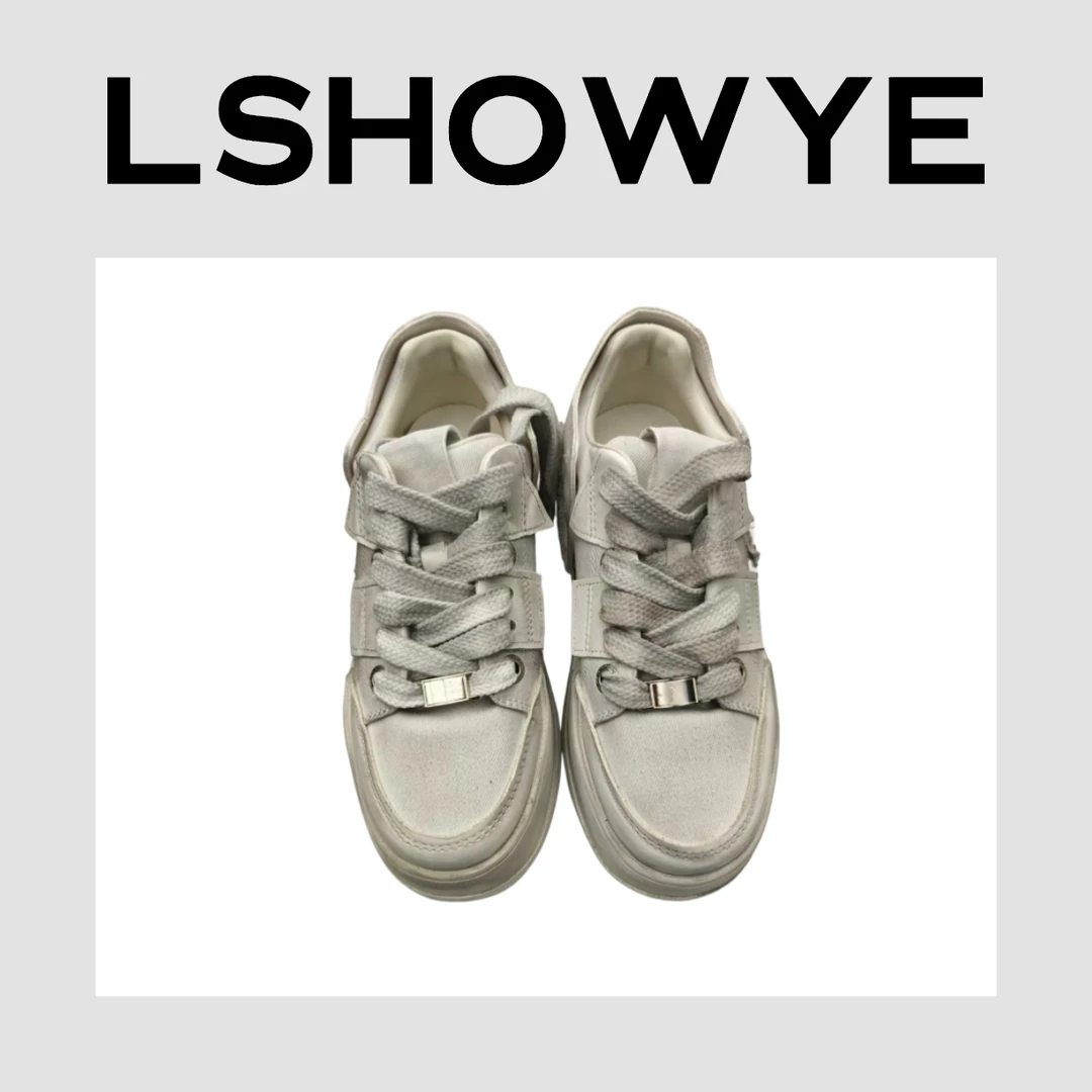 LSHOWYE｜帆布厚底休闲鞋 955-16