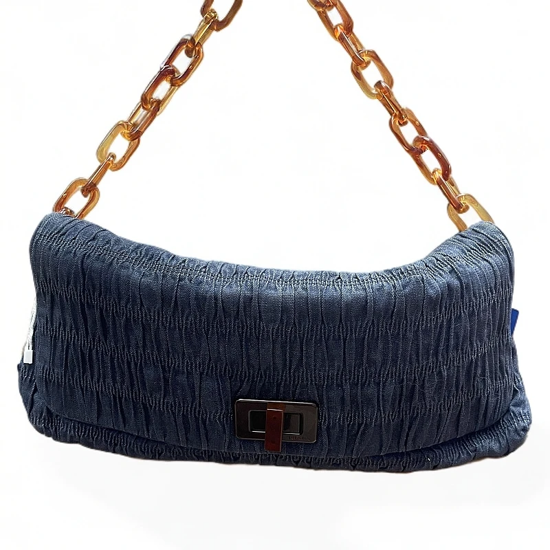 95新 Prada/普拉达 牛仔丹宁亚克力/单肩时尚女士包