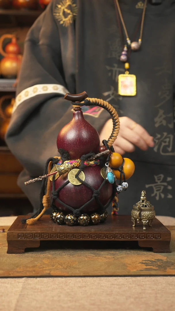 【闪购商品】335大漆葫芦一物一拍记葫堂出品