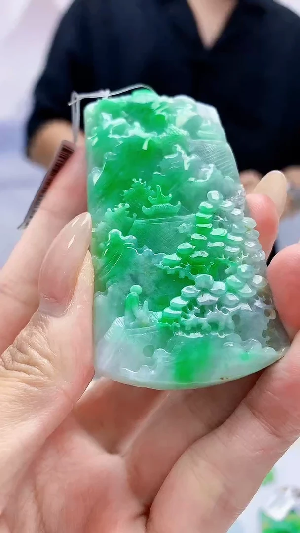 未镶嵌定制翡翠4688MM-毛货挂件98