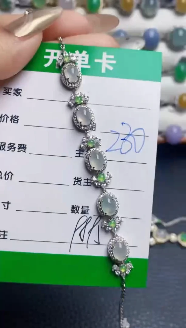 银S925镶嵌戒指翡翠9895