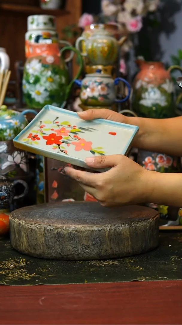 花瓶/杯子/碗309景德镇手工高温釉下彩