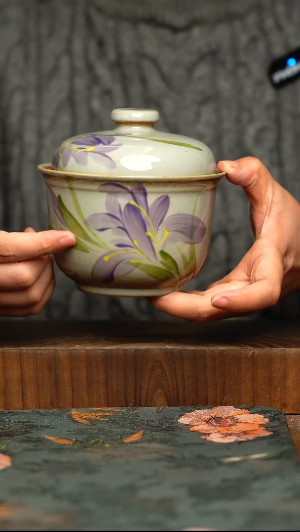 杯釉下彩手工手绘同款陶器