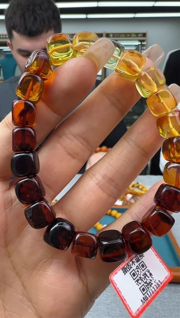【闪购商品】琥珀手链未镶嵌4秒拍号