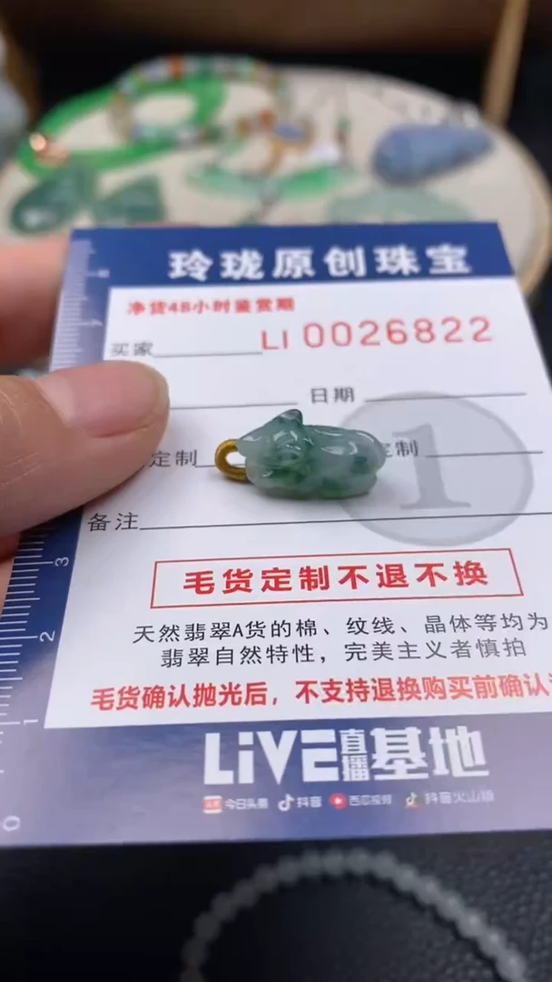 【闪购商品】翡翠颈饰未镶嵌翡翠净货26822