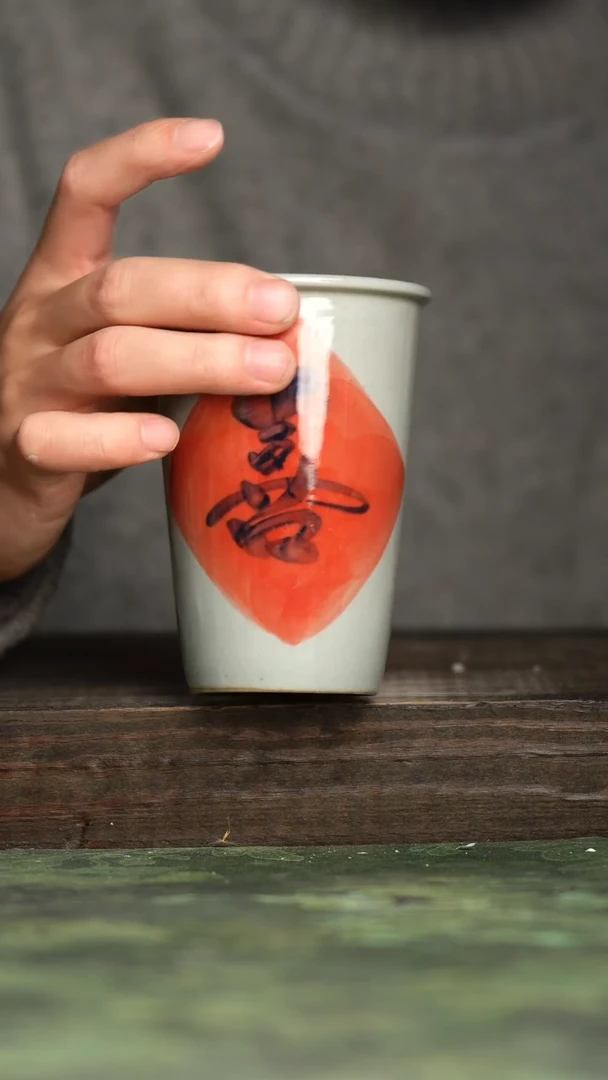 【闪购商品】杯青诗手工手绘瓷器
