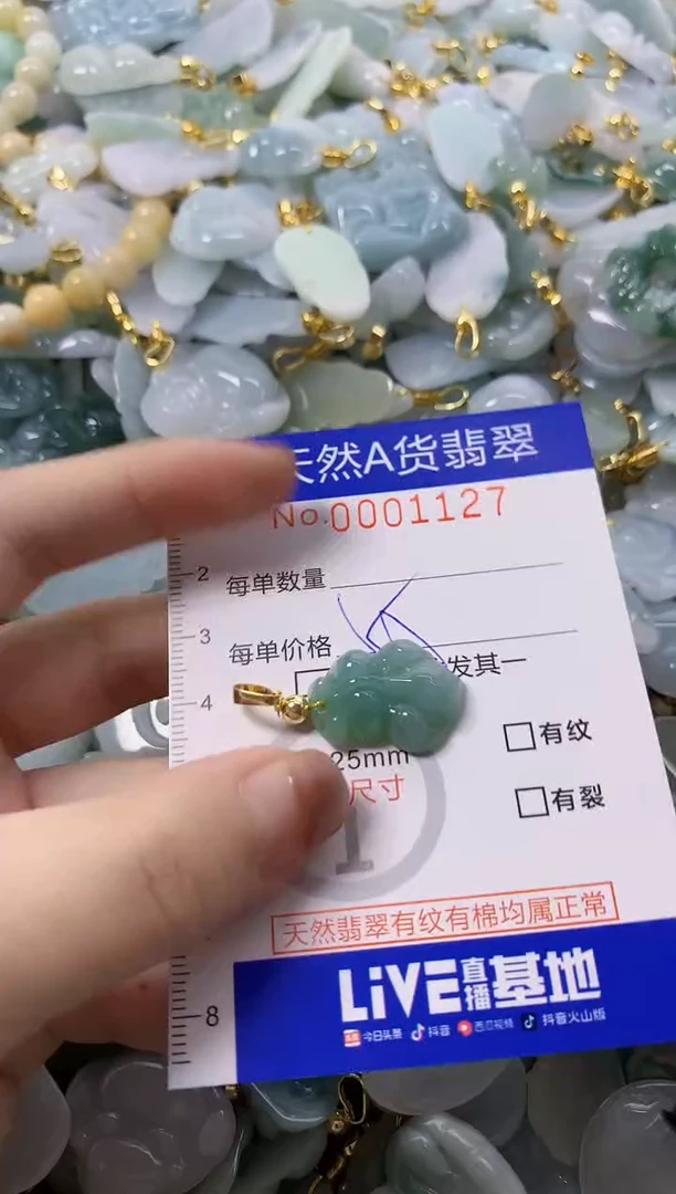 颈饰未镶嵌翡翠天然A货翡翠