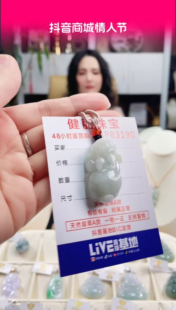 【闪购商品】翡翠颈饰未镶嵌天然缅甸翡翠 貔貅(一物一证)
