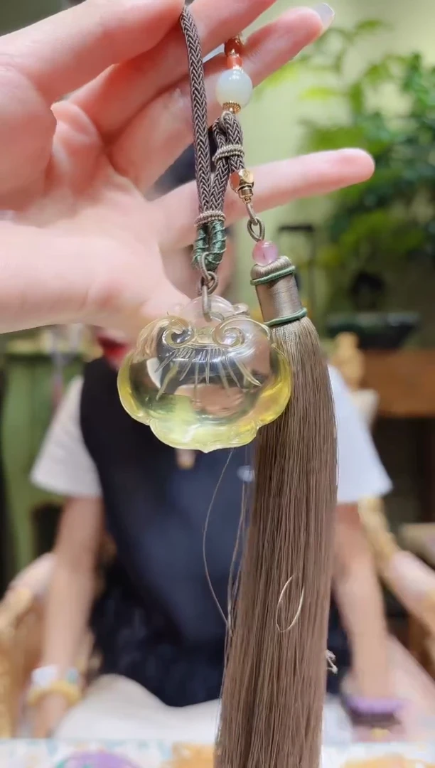 【闪购商品】水晶摆件未镶嵌黄水晶如意摆件Z