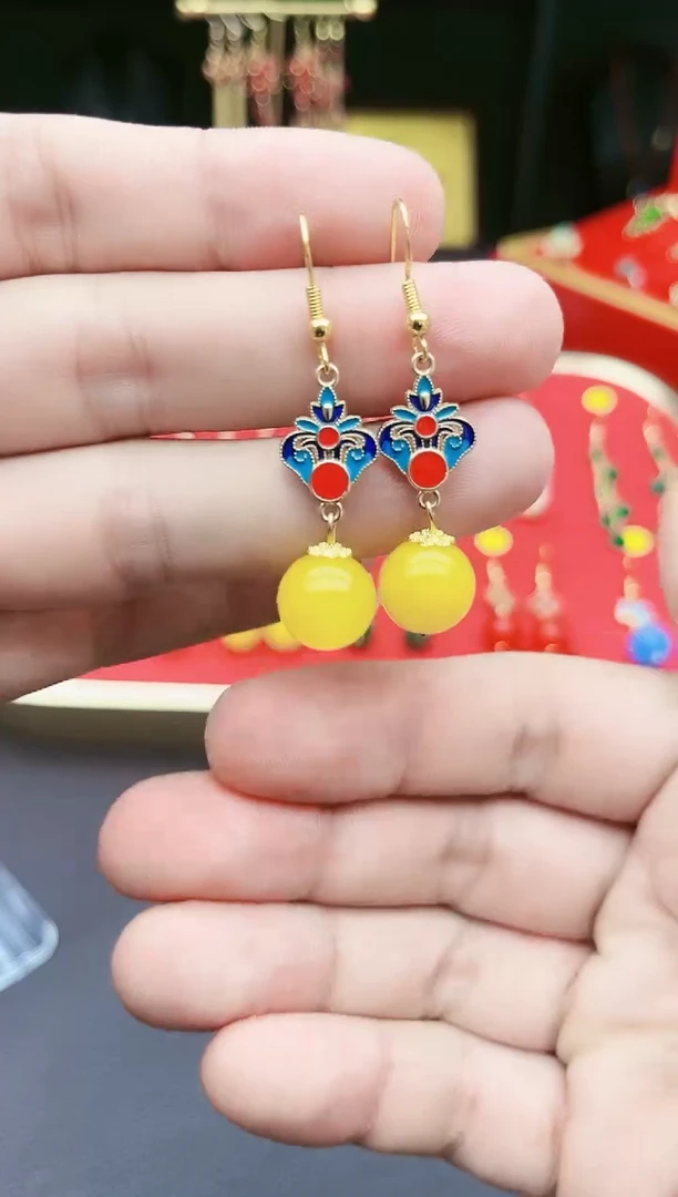 【闪购商品】玛瑙/玉髓耳钉银S925镶嵌228000