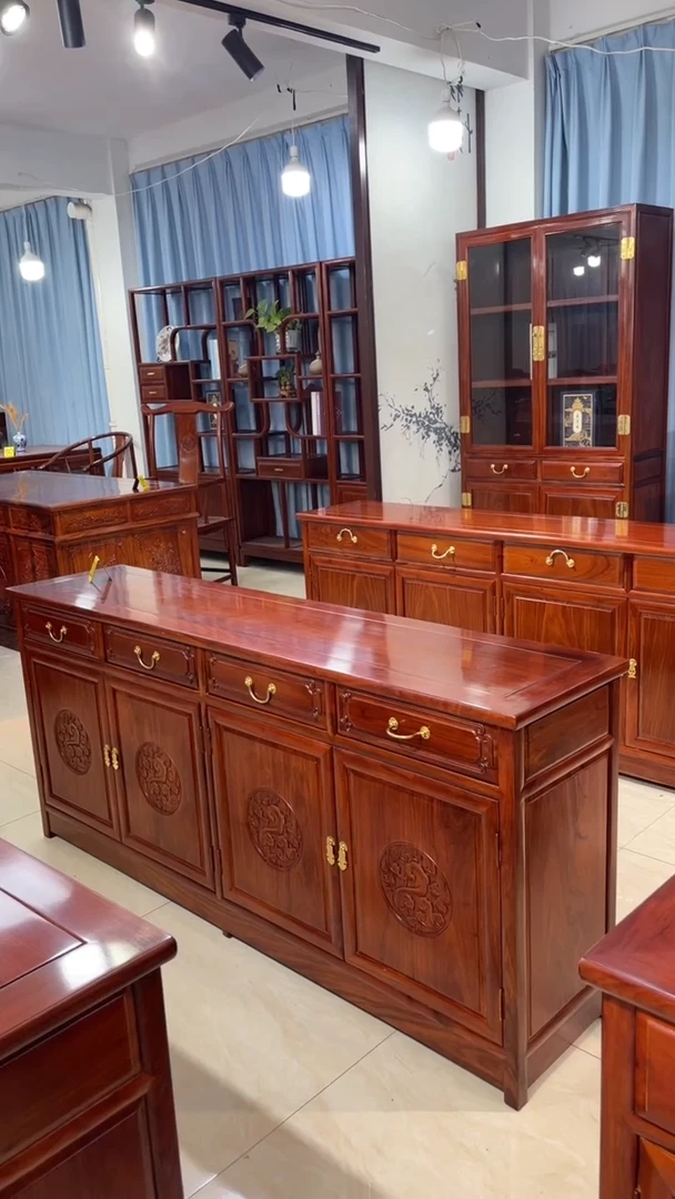 花梨木类柜类家具花****发刺猬紫檀178*40*80餐边柜