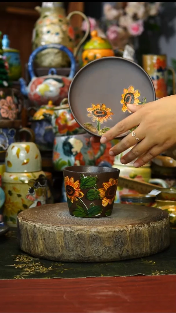 花瓶69景德镇手工釉下彩陶瓷